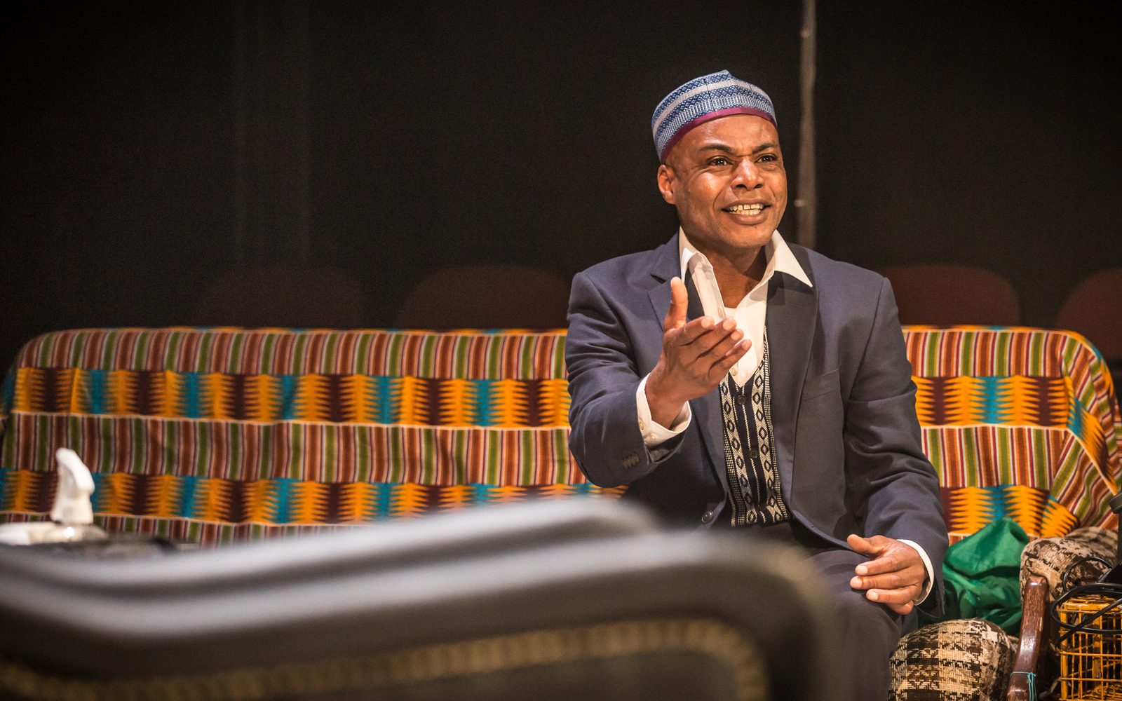 Maynard Eziashi in Barber Shop Chronicles.